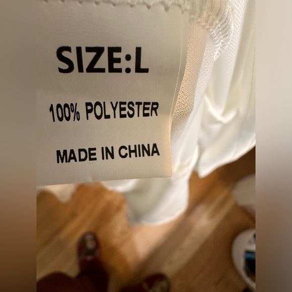 Tulle High Waist Hollow Out Lace Short Sleeve V Neck Long Dress - Picture 8 of 10